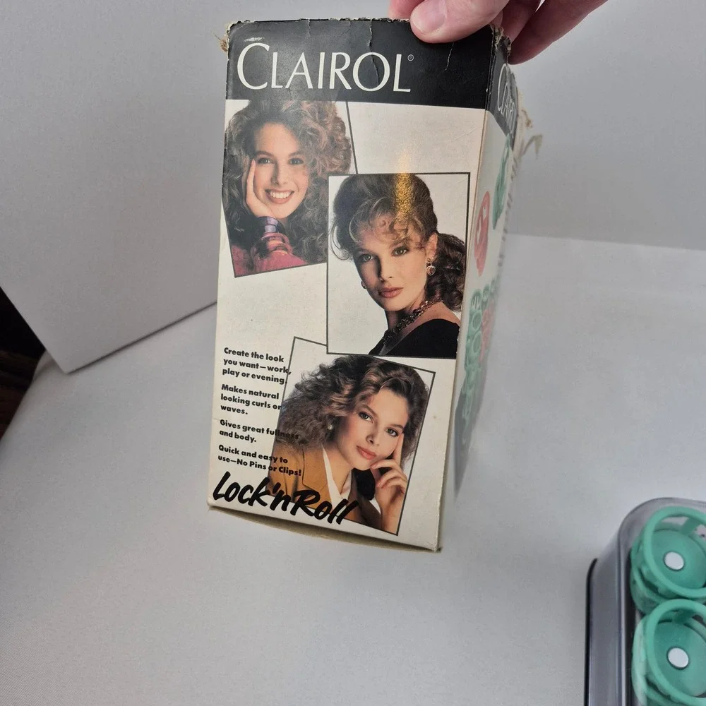 Clairol Lock n Roll Vintage 1989 Heated Hair Stylers Model BT-1 Retro 80s Box - Picture 6 of 11